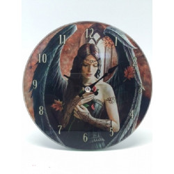 Orologio in vetro Angel Rose by Anne Stokes